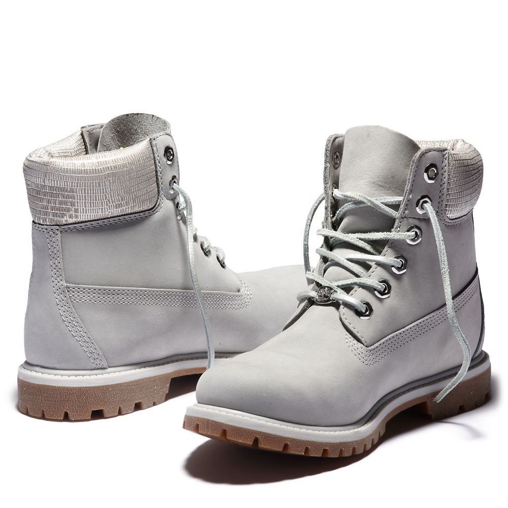 Timberland 6-Inch Μποτακια Γυναικεια Γκρι - Premium Waterproof - Greece 2359680-WL